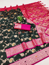 Soft Meenakari Banarasi Silk Saree
