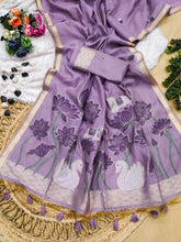 Soft Muga Cotton Colorful Reshami Weaving Saree