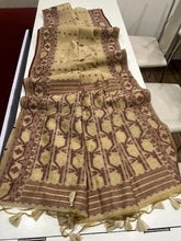 Soft Muga Cotton Jamdani Weave Saree