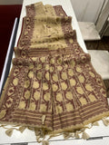 Soft Muga Cotton Jamdani Weave Saree