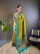Soft Silk Contrast Border Zari Woven Saree
