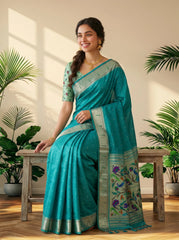 Soft Khadi Raw Silk Rich Paithani Saree