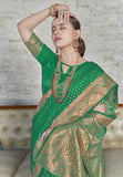 Banarasi Katan Silk Handcrafted Saree