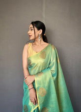 Tissue Silk Jacquard Weaving Saree