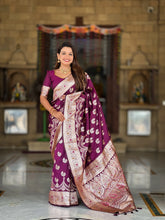 Soft Silk Banarasi Meenakari Saree
