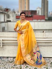 Soft Organza Paithani Saree – Festive Edition