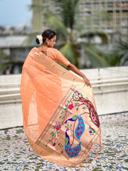 Soft Organza Paithani Saree – Festive Edition