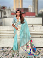 Soft Organza Paithani Saree – Festive Edition