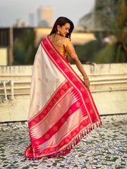 Soft Silk Rangoli Zari Saree – Traditional Edition