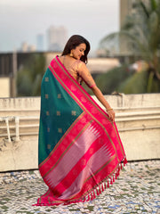 Soft Silk Rangoli Zari Saree – Traditional Edition