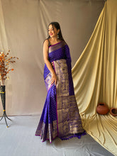 Soft Silk Silver & Gold Zari Banarasi Saree