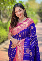 Soft Silk Zari Woven Banarasi Wear Saree