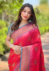 Soft Silk Zari Woven Banarasi Wear Saree