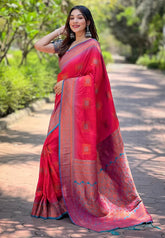 Soft Silk Zari Woven Banarasi Wear Saree
