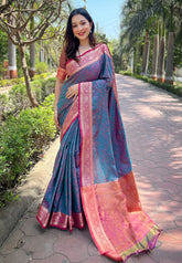 Soft Silk Zari Woven Banarasi Saree