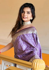 Handcrafted Soft Silk Zari Woven Saree