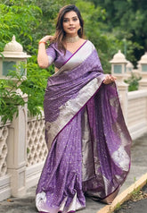 Handcrafted Soft Silk Zari Woven Saree