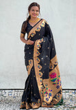 Soft Silk Zari Woven Maharastrian Paithani Saree