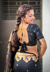 Soft Silk Zari Woven Maharastrian Paithani Saree