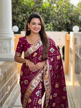 Soft Silk Banarasi Meenakari Saree