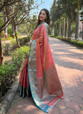 Tissue Zari Woven South Indian Saree