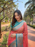 Tissue Zari Woven South Indian Saree