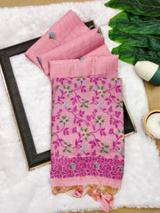 Soft Chanderi Cotton Jamdani Saree