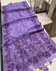 Soft Chanderi Cotton Resham Weaving & Jamdani Pallu Saree