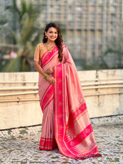 Soft Silk Rangoli Zari Saree – Traditional Edition