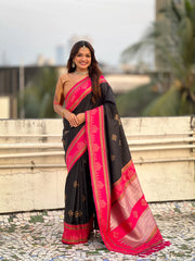 Soft Silk Rangoli Zari Saree – Traditional Edition