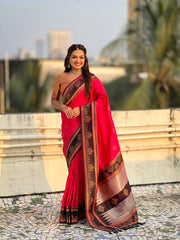 Soft Silk Rangoli Zari Saree – Traditional Edition