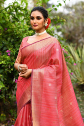 Maheshwari Zari Woven Soft Silk Saree