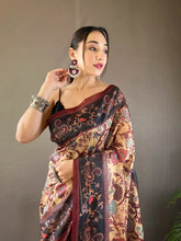 Italian Digital Printed Cotton Kalamkari Saree