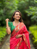 Paithani Soft Silk Meenakari Paithani Saree