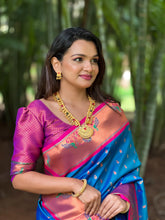 Paithani Silk Peacock Design Saree