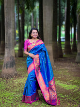 Paithani Silk Peacock Design Saree