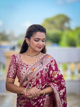 Viscose Dolla Silk Meenakari Work Saree