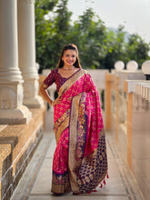 Soft Patola Silk Palakhi Border Saree