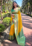 Soft Silk Lining Zari Weaving Saree