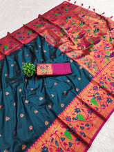 Paithani Soft Silk Meenakari Paithani Saree