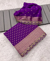 Bridal Wedding Khadi Georgette Sabyasachi Scallop Saree