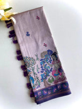 Dola Viscose Digital Printed Kalamkari Saree