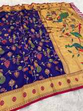 Peacock Jaal Soft Silk Paithani