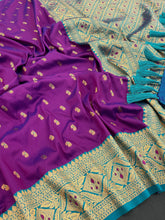 Soft Silk Ganraya Motif Paithani Saree