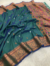 Soft Silk Peacock Zari Woven Paithani Saree