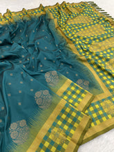Soft Silk Dusty Banarasi Zari Woven Saree