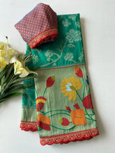 Paithani Soft Silk 3D Traditional Sequence Lace Saree