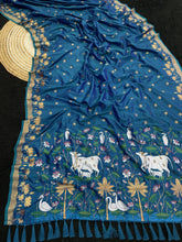 Pichwai Lotus Paithani Saree