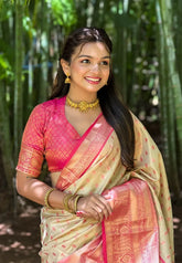 Kanjivaram Tissue Pattu Saree