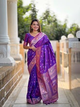 Soft Banarasi Silk Meenakari Saree